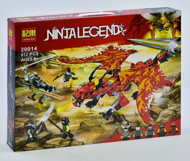 Конструктор Jemlou Ninja Legend 20014 "Перший вартовий", 912 деталей