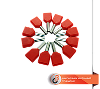 Наконечник втулочный двойной с изоляцией TE0.75-10