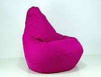Бескаркасное Кресло мешок груша пуфик розовый XL (120х75) оксфорд 600