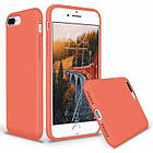 Чохол Silicone Case full для iPhone 7 Orange жовтогарячий (айфон 7), фото 4