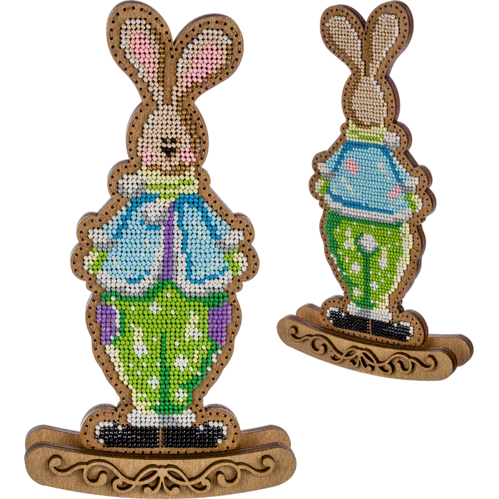 Набір для вишивання бісером для дерева Заєць FLK-290, фото 1