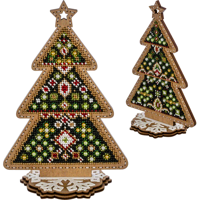 Набір для вишивання бісером для дерева Ялинка FLK-301, фото 1