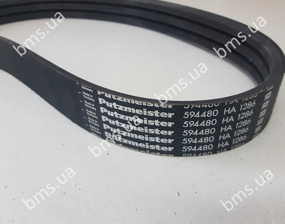 Силовий ремінь приводу бочки 1286 Putzmeister М740/4/ Brinkmann 450/550