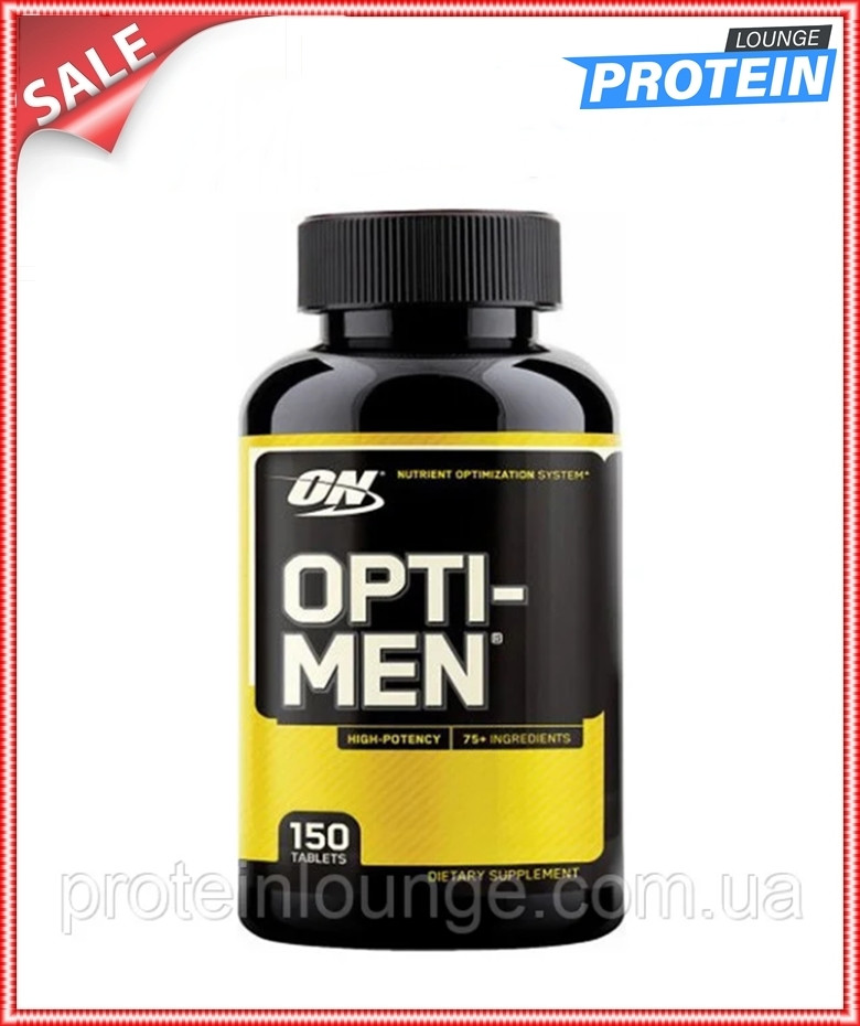 Комплекс витаминов и минералов Optimum Nutrition Opti-Men 150 tabs США опти-мен для мужчин - фото 3 - id-p213432925