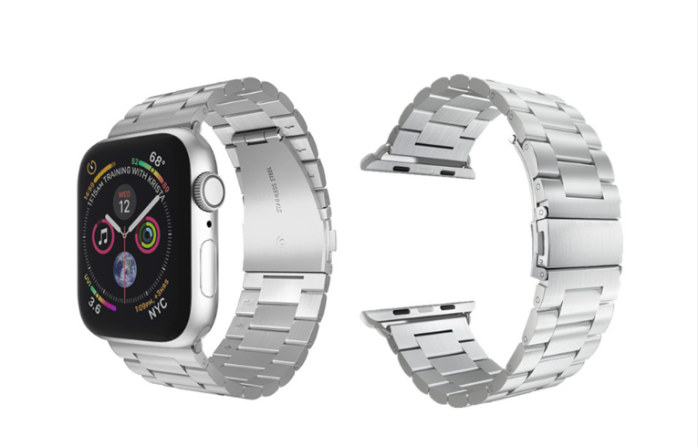 Ремінець металевий для Apple Watch 1/2/3/4 Сріблястий 38-40 мм Браслет металевий