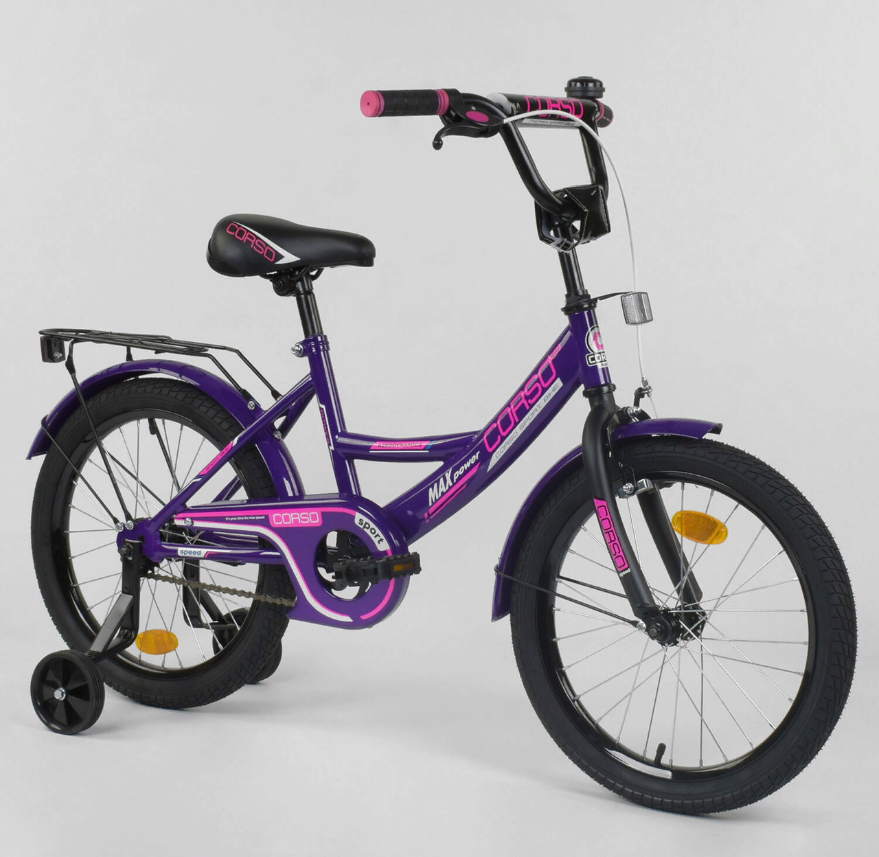 Двоколісний дитячий велосипед 18 дюймів CL-18 R 5020 фіолетовий, фото 1