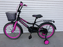 Дитячий двоколісний велосипед 16 дюймів Crosser Rocky рожевий
