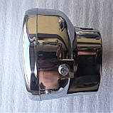 Передня фара для мопеда Альфа хромована, фото 2