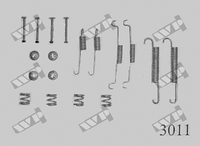 Ремкомплект задніх гальмівних колодок WP (Carrab) 3011 для Citroen LN, Visa, Renault Fuego, R12, R14, R15, R18, R4, R5, крос-код