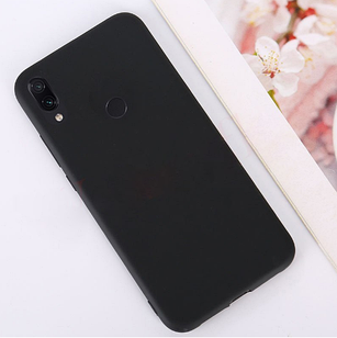 Чохол силіконовий для Xiaomi Redmi Note 7 Black чорний (ксиомі сяоми редмі нот 7)