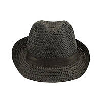 Шляпа Трилби Летняя Денди Размер 59-60 Чёрный (14846)