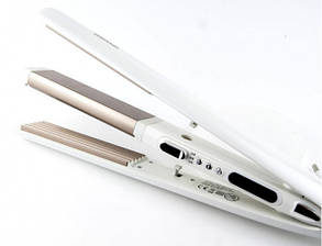 Стайлер для волосся Gemei GM-402 Плойка Гофре Випрямляч 2 в 1