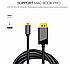 Кабель USB Type-C 3.1 Thunderbolt 3 to DisplayPort Cable 4K 60Hz Macbook ChromeBook Pixel 2K 144Hz, фото 4
