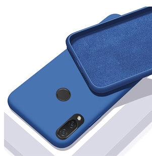 Чохол Silicone Case для Xiaomi Redmi Note 7 Blue синій (ксиоми сяомі редмі нот 7)