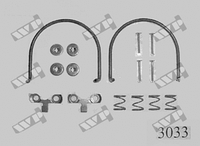 Ремкомплект задних тормозных колодок WP (Carrab) 3033 для Citroen 2CV4, 2CV6, Acadiane, AK, AZL4, AZL6, AZU,