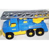Пожарная машина детская Wader "City Truck" 39397 для детей от 3 лет, Игрушки для мальчиков, Пластиковая