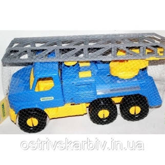 Пожежна машина дитяча Wader "City Truck" 39397 для дітей від 3 років, Іграшки для хлопчиків, Пластикова