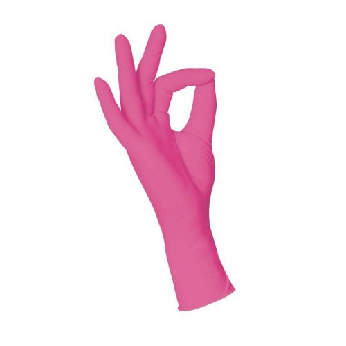 Рукавички нітрилові Safe-Touch Advanced Magenta малинові без пудри 100шт S