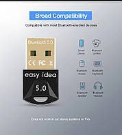 USB Bluetooth 5.0 Easy Idea блютуз адаптер для компьютера на чипе RTL8761BUV