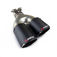 Насадка глушителя Akrapovic AK54-76 Двойной (R-ZB) carbon