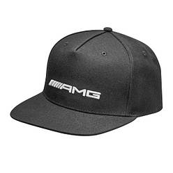 Чоловіча бейсболка Mercedes-AMG Flat Brim Cap, Black, артикул B66954289