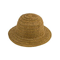 Шляпа Соломенная Крупная Вязка Размер 56-58 Тёмно-коричневый (17522)