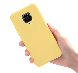 Чохол силіконовий для Xiaomi Redmi Note 9s жовтий (сями редмі нот 9с)