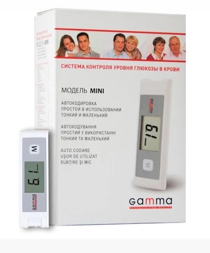 Глюкометр Gamma Mini Гама Мини гарантия 2 года