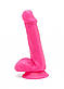 Фалоїмітатор Toy Joy Get Real Happy Dicks Dildo 6 In w.Balls pink, 15х3,5 см., фото 2