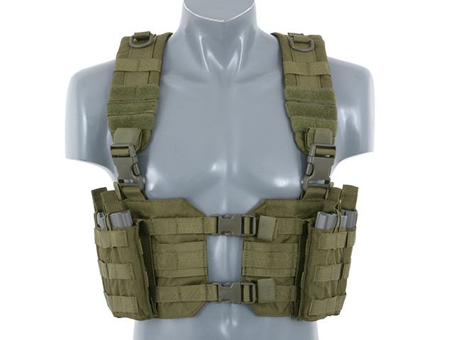 Розвантаження Chest Harness MOLLE на фастексах – OLIVE [8FIELDS]