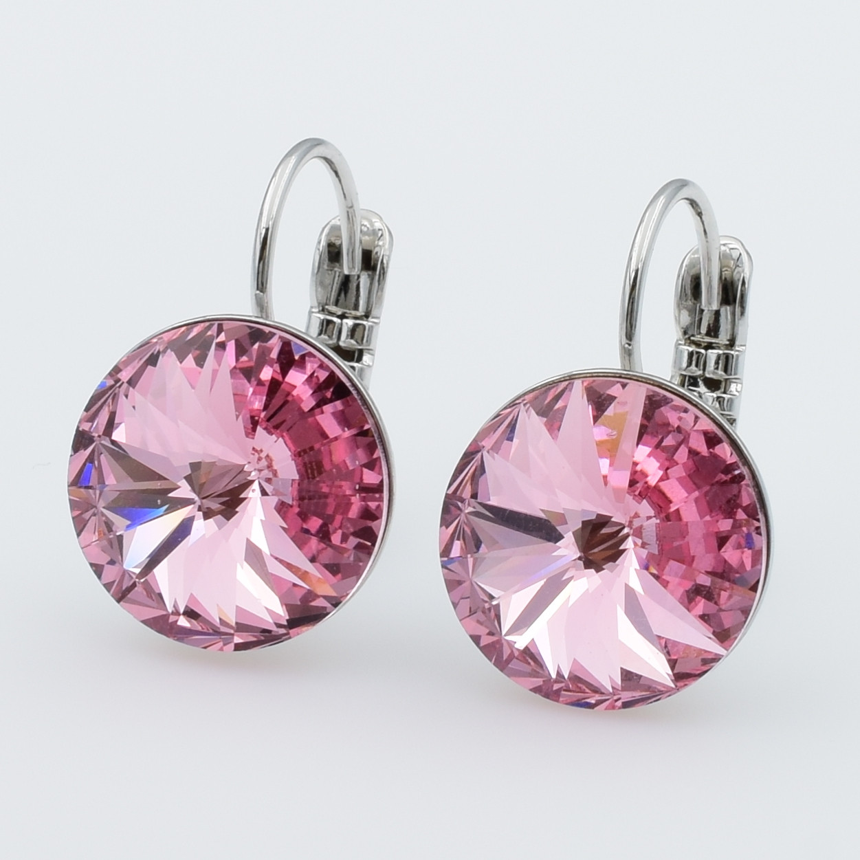 XUPING Сережки Родій камені Swarovski, Висота 1.9-2.2 см, Ширина 1.2 см