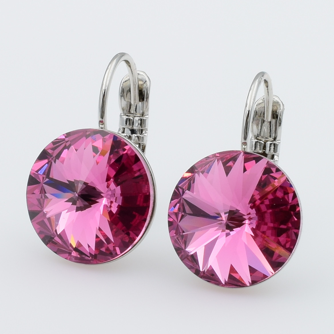 XUPING Сережки Родій Камені Swarovski, Висота 1.9-2.2 см, Ширина 1.2 см