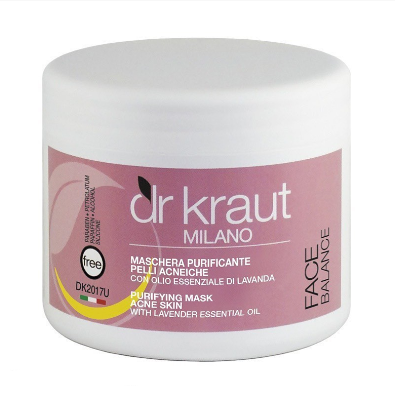 Dr. Kraut Purifying Mask for Acne Skin - Маска для кожи с Акне c маслом лаванды, 500 мл - фото 1 - id-p653574807