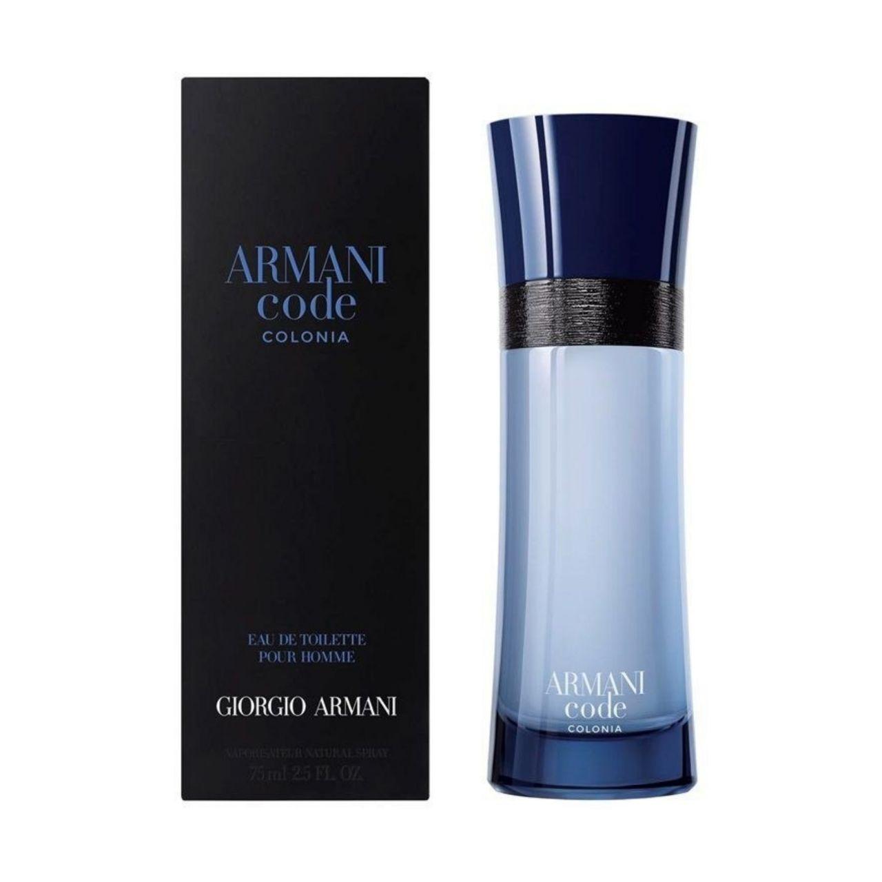 Чоловіча туалетна вода Giorgio Armani Code Colonia 75ml, солодкий цитрусовий амбровий аромат, фото 1