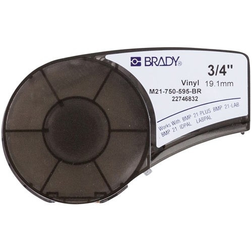 Стрічка для принтера етикеток BRADY M21-750-595-BR стрічка 19.05 мм/6.4 м вініл, (білий на коричневому)