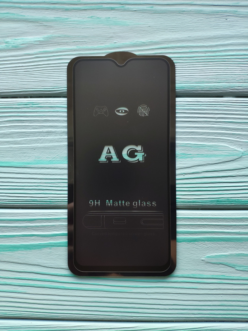 Захисне скло AG Matte Full Glue для Realme 5 Pro Матове Чорне, фото 1