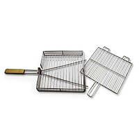 Решетка (сетка) для гриля, мангала, барбекю (300х300х55 мм), пищевая нержавейка