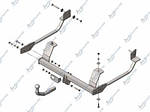 Фаркоп з'ємний на 2 болтах - Dadi City Leading Позашляховик (2004--)