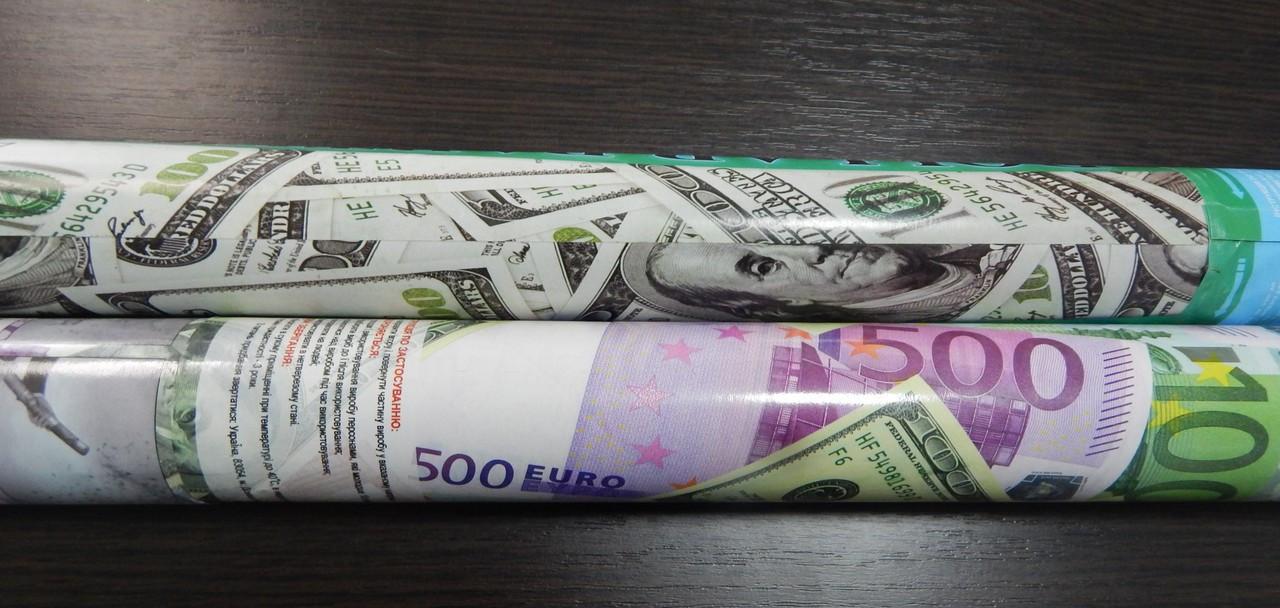 Хлопавка пневмо "Долар/Євро" 50 см