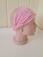 Пов'язка жіноча на резинці рожева Kapriss