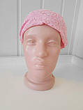 Пов'язка жіноча на гумціі рожева Kapriss, фото 2
