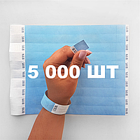 5000 шт - Паперові контрольні браслети Tyvek — 3/4" Небесний