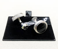 Запонки Mercedes-Benz Cufflinks, Silver / Black, артикул B66953090