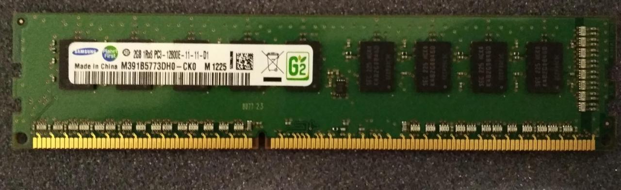 2 GB DDR3 1600MHz Samsung PC3 12800E 1Rx8 RAM Оперативна пам'ять
