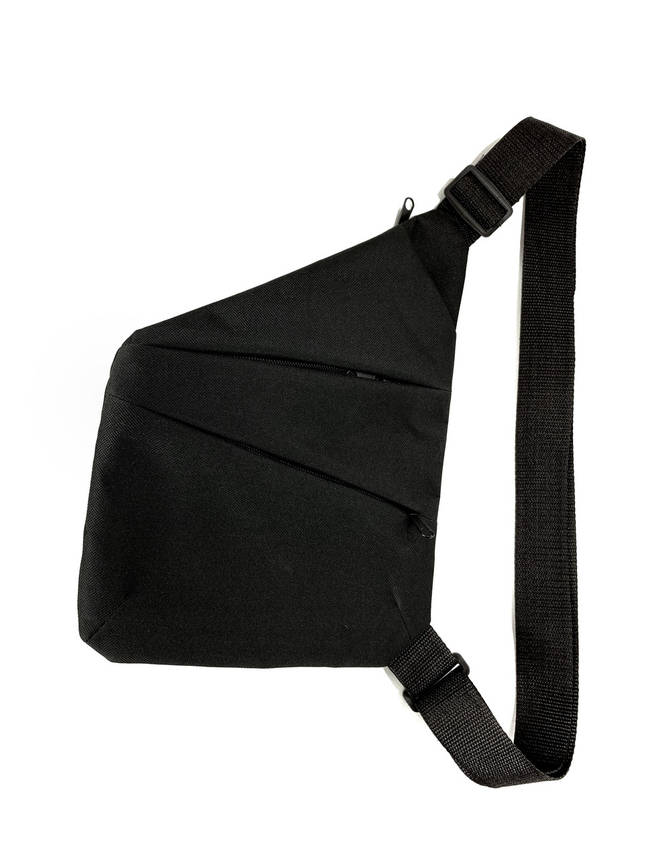 Рюкзак-слінг-сумка-кобура-месенджер / Чоловіча Сумка Crossbody Через Плече Чорна, фото 2