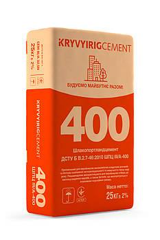 Цемент CEM III/A 32.5N (M400), упаковка 25 кг