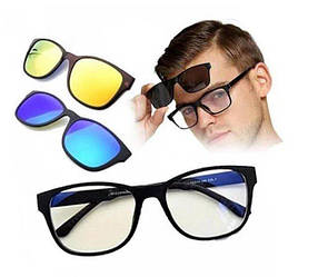 Окуляри сонцезахисні антиблікові Magic Vision 5 в 1 / Універсальні сонцезахисні окуляри