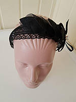 Ободок з чорно-рожевими пелюстками Kapriss