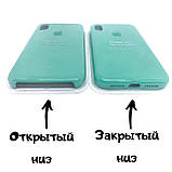 Чохол Silicone Case з відкритим низом для iPhone 7Plus/8Plus темно-коричневий brown (22), фото 4