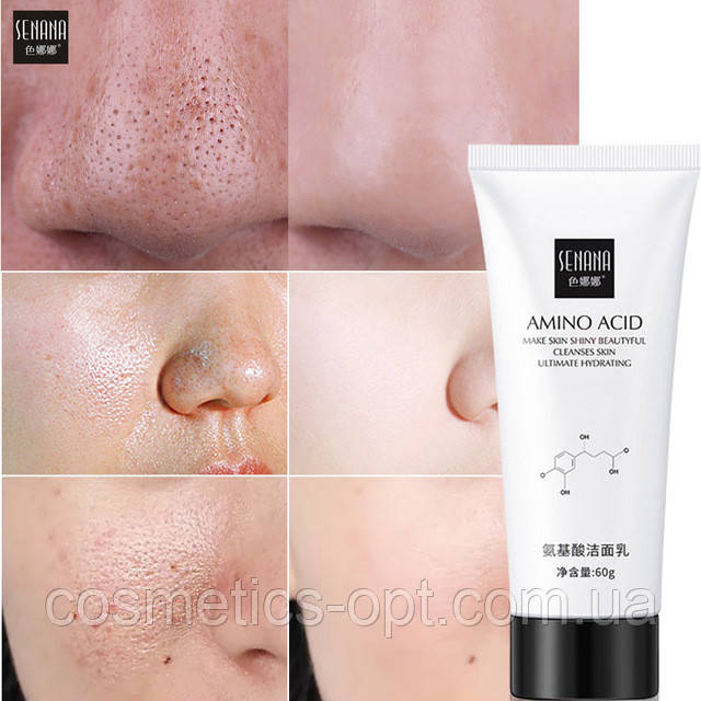 Пінка для вмивання з амінокислотами Senana Amino Acid Facial Cleanser Foam, 60 г
